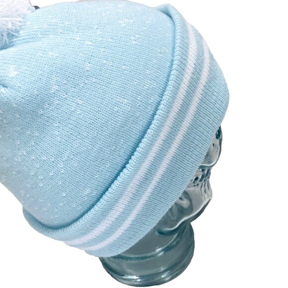Care Bears Blue Winter Hat Embroidered Beanie Women’s Cozy Knit Cute New - Picture 8 of 12